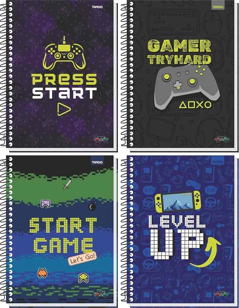 CADERNO 15X1 GAME OVER